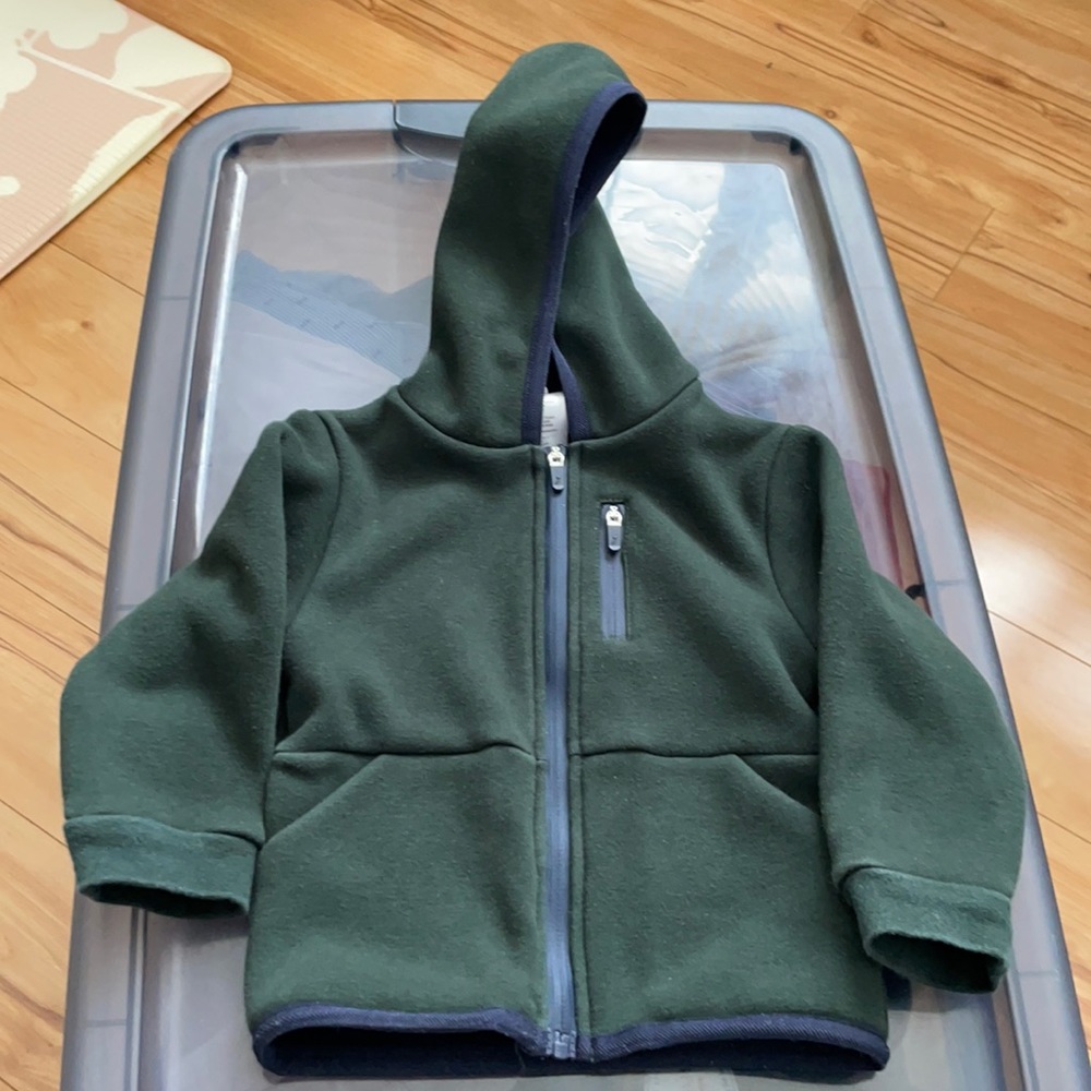 Jacadi olive green hoodie